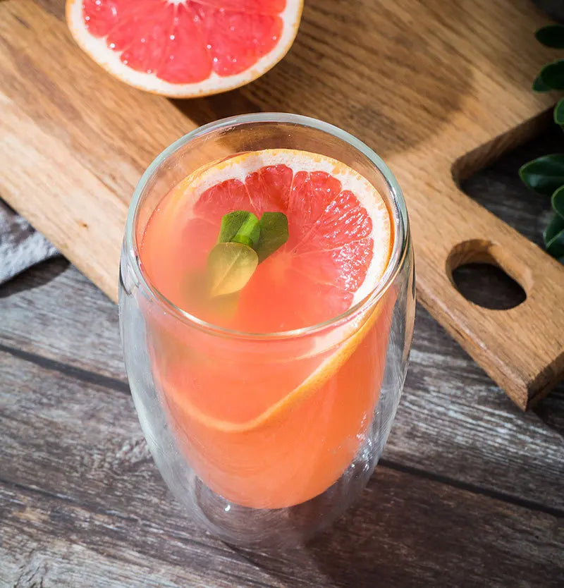 2-18PCS Double Wall High Borosilicate Glass Mugs – Heat Resistant Tea, Coffee, Milk, and Juice Cups, Creative Bar Drinkware Gift Set