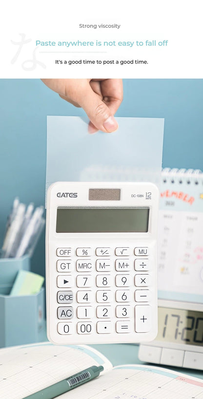 50 Sheets Transparent Sticky Notes – Waterproof Message & Signature Stickers for Notebooks