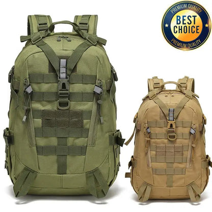40L Tactical Reflective Backpack – Military Molle Outdoor Rucksack | Hiking, Camping, Hunting & Travel Bag