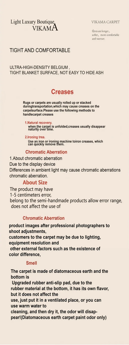 VIKAMA Office Chair Mat – Anti-Slip, Wear-Resistant Carpet for Home & Office Floor Protection